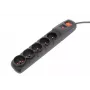 Accura Premium Crown Surge Protector 5 Outlets 5,0m Black
