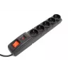 Accura Premium Crown Surge Protector 5 Outlets 5,0m Black