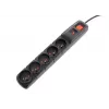 Accura Premium Crown Surge Protector 5 Outlets 5,0m Black