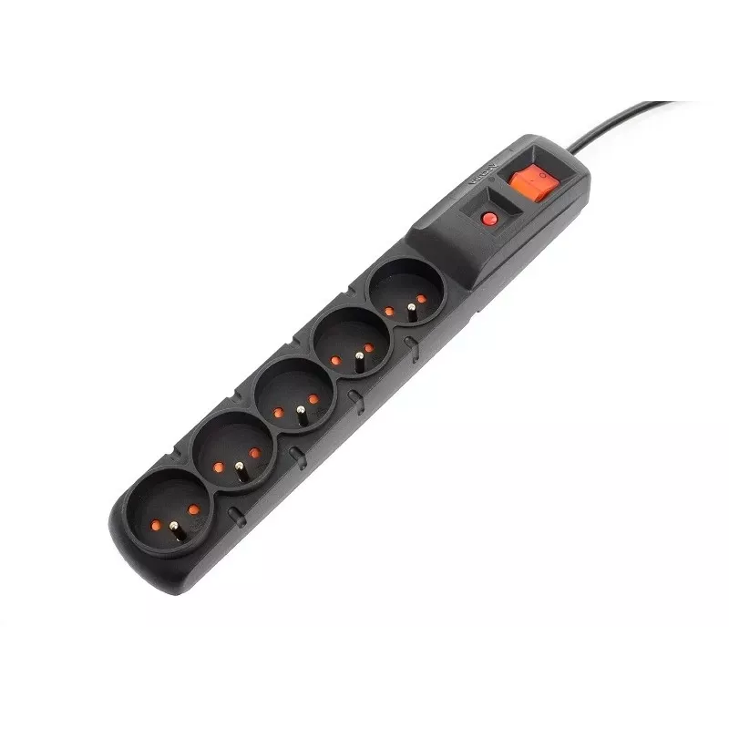 Accura Premium Crown Surge Protector 5 Outlets 5,0m Black