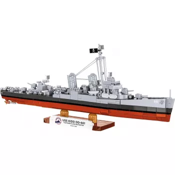 COBI USS Kidd DD-661 Fletcher-Class Destroyer 1:350 Plastikinis Modelis