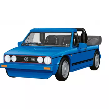 COBI Volkswagen Golf GTI British Version Cabriolet (1984) Mėlyna 1:35 Liejamo Modelio Automobilis