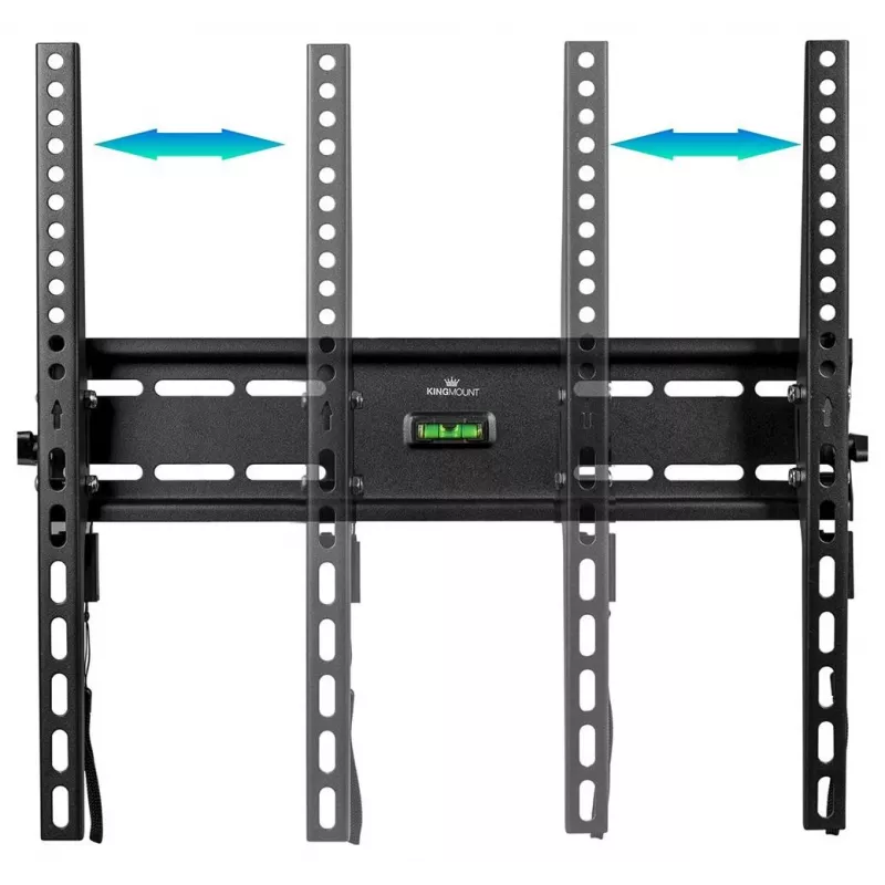 KINGMOUNT KG-1004 pakreipiamas televizoriaus sieninis laikiklis 23-65 colių ekranams, VESA nuo 100x100 iki 400x400, iki 45 kg