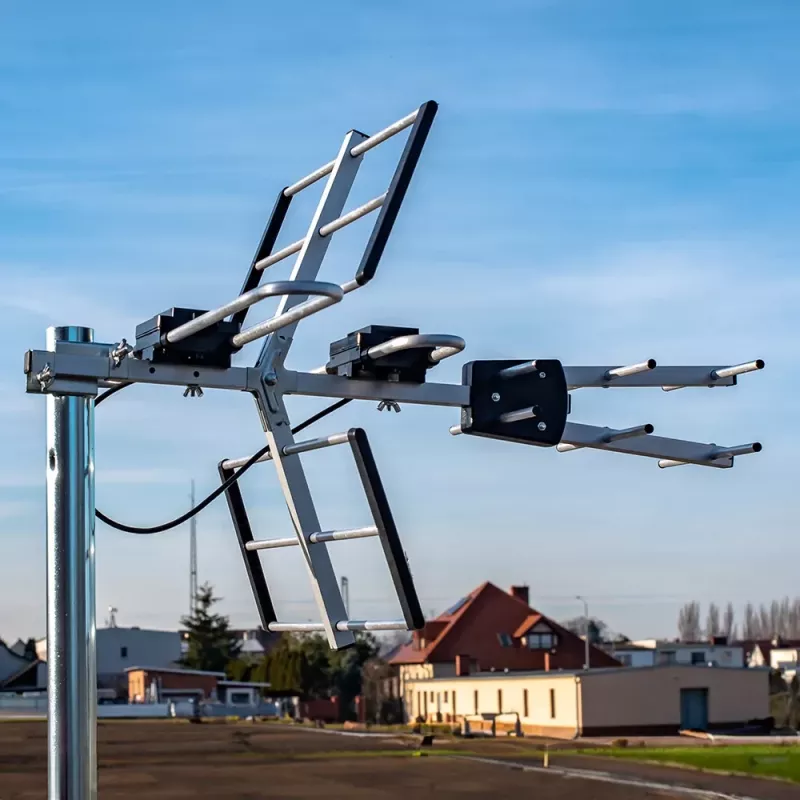 VAYOX VA0092 kryptinė DVB-T/T2 H/V VHF UHF kombinuota pasyvi antena