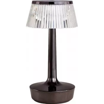 MiLagro EASY LED stalinė lempa juoda, 5W, 300lm, 3 pakopų ryškumo reguliavimas, jutiklinis skydelis, lanksti ranka, USB įkrovimas
