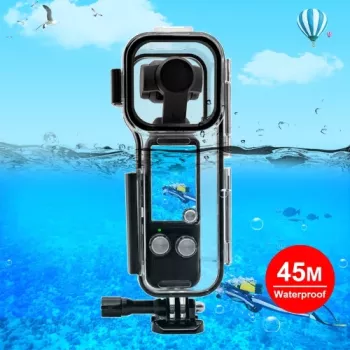 PULUZ vandeniui atsparus korpusas skirtas DJI Osmo Pocket 3, iki 45 m gylio, PU967T