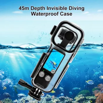 PULUZ vandeniui atsparus korpusas skirtas DJI Osmo Pocket 3, iki 45 m gylio, PU967T