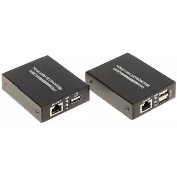 HDMI ir USB KVM prailgintuvas 4K@60Hz 70m per Cat6/7