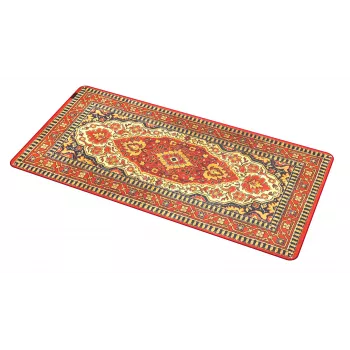 KRUX Space Carpel MAX pelių kilimėlis - 900x400x3 mm, mažos trinties audinys, neslystantis guminis pagrindas, susiūti kraštai