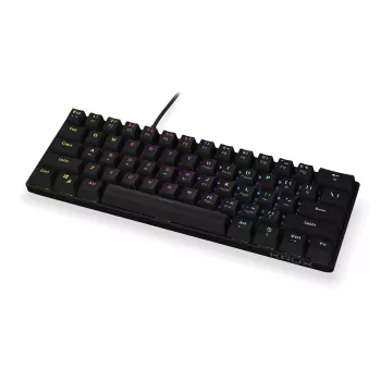 Krux Qara 60% mechaninė žaidimų klaviatūra, Outemu Red, juoda, KRX0137