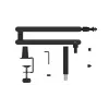 KRUX Arm 400 mikrofono rankena – juoda