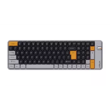 KRUX Zyro 96% mechaninė klaviatūra Gateron Yellow PRO RGB Tri-Mode Black