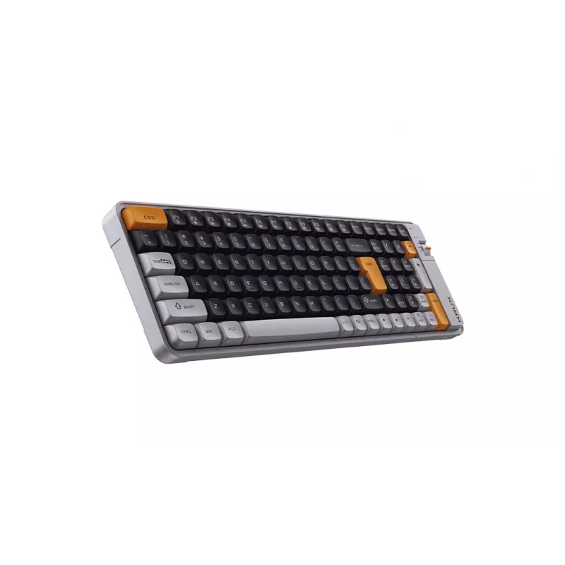 KRUX Zyro 96% mechaninė klaviatūra Gateron Yellow PRO RGB Tri-Mode Black