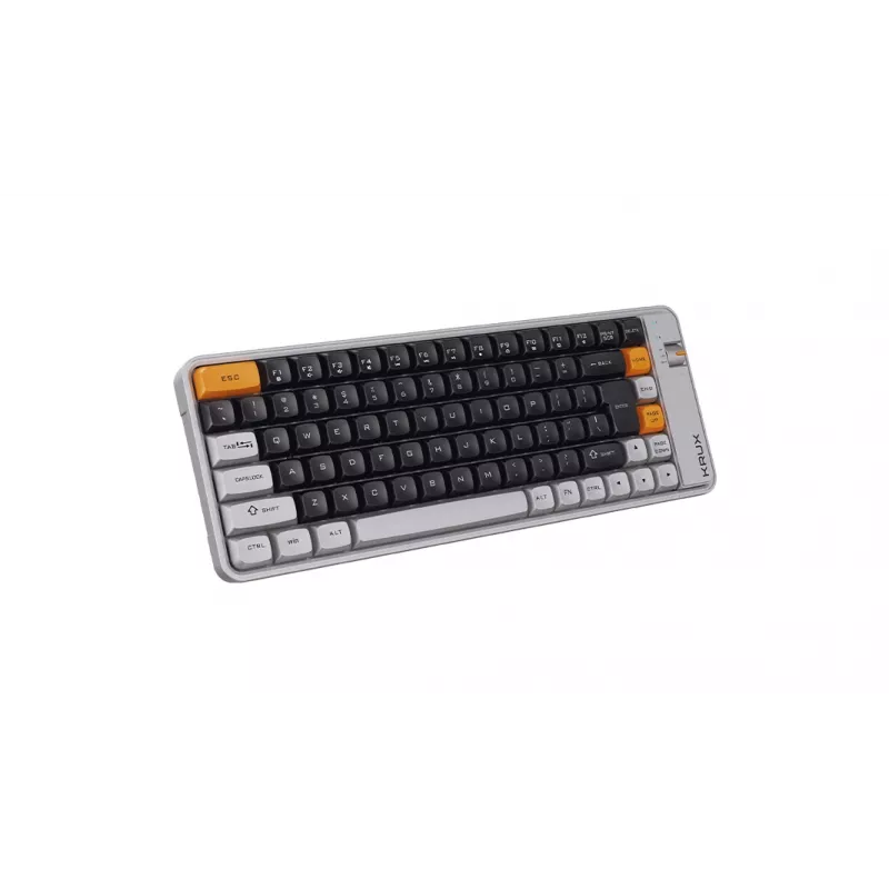 KRUX Zyro 75% mechaninė klaviatūra Gateron Yellow Pro RGB juoda