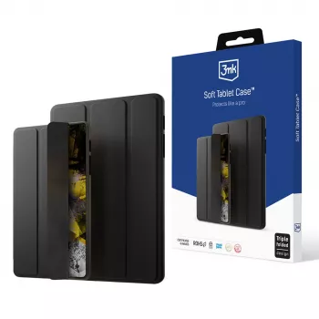3MK Soft Tablet Case, skirta Samsung Galaxy Tab S6 Lite 2020/2022/2024 – juoda