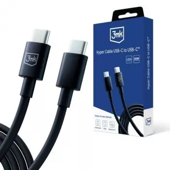 3mk Hyper Cable C to C 100W 1,2m Black