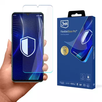 3MK PROTECTION FlexibleGlass Pro Screen Protector, skirta Huawei Nova Y72 – Hybridinis stiklas, 7H kietumas, 0,3 mm, oleofobinė danga, 2,5D užapvalinti kraštai, suderinamas su dėklais, savaime gyjantis