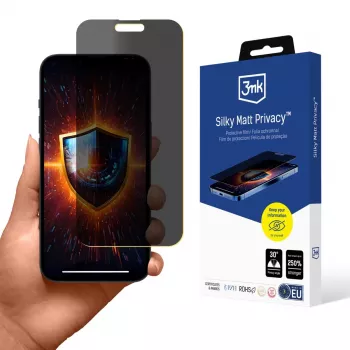 3MK Silky Matt Privacy Screen Protector, skirta „Apple iPhone 15 Pro Max“