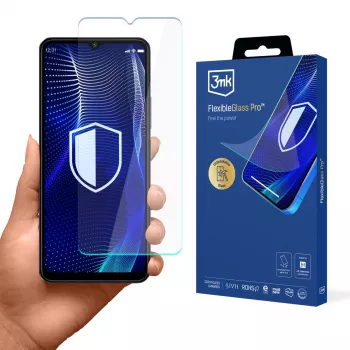 3MK PROTECTION FlexibleGlass Pro ekrano apsauga, skirta „Xiaomi Redmi A3x“ – hibridinis stiklas, 7H kietumas, oleofobinė danga