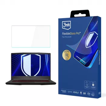 3MK PROTECTION MSI Bravo 15 15,6 colių hibridinis stiklo ekrano apsauginis stikliukas (FlexibleGlass Pro)