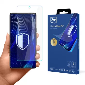 3MK PROTECTION FlexibleGlass Pro Hybrid Glass Screen Protector, skirta Tecno Camon 20 Pro 5G / 20s Pro 5G