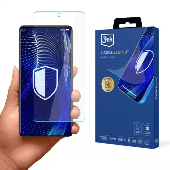 3MK PROTECTION FlexibleGlass Pro Hybrid Glass Screen Protector, skirta Tecno Camon 20 Pro 5G / 20s Pro 5G