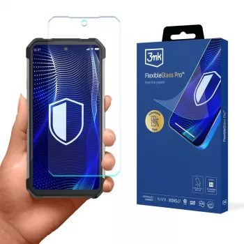 3MK PROTECTION FlexibleGlass Pro Ekrano apsauga Unihertz Shark 5G – Hibridinis stiklas, 7H kietumas, 0,3 mm, permatoma