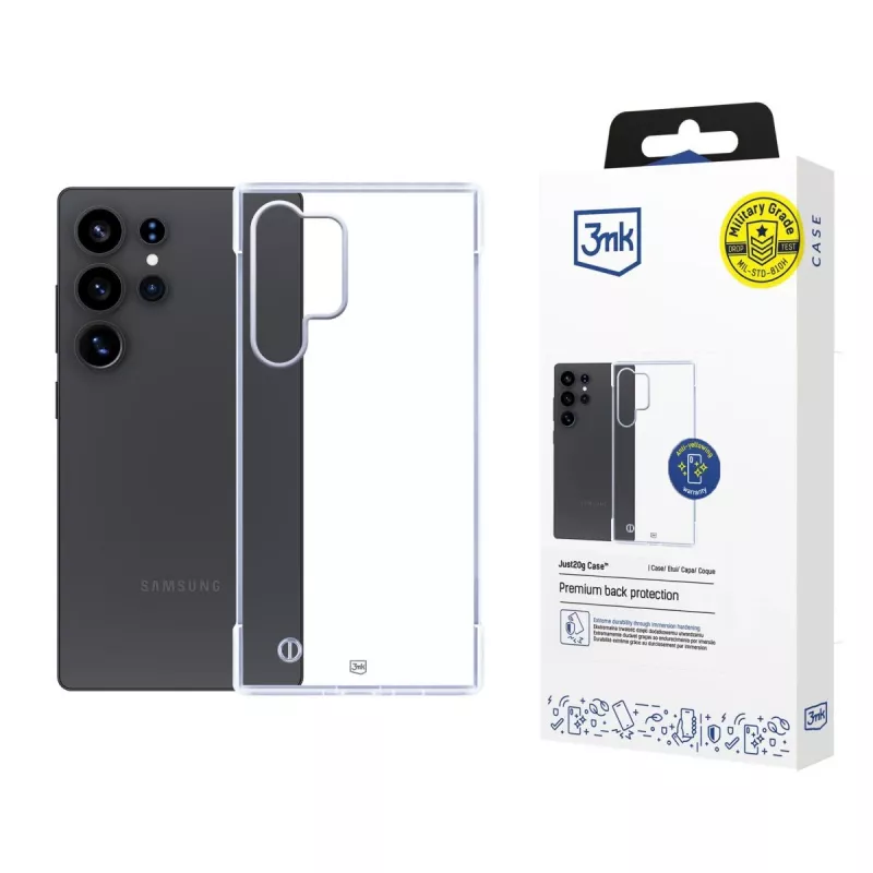 3mk Just20g Clear Case, Samsung Galaxy S25 Ultra, skaidrus, TPU, 20g