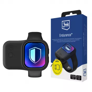 3mk Endurance Powerbank Case, skirta Apple Watch 44 mm / 45 mm, 2,5W, 1200 mAh, USB-C, juoda