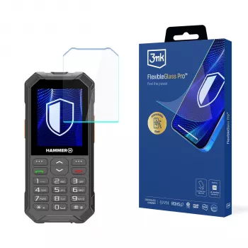 myPhone Hammer 6 - 3mk FlexibleGlass Pro Hybridinis stiklo ekrano apsauginis stikliukas