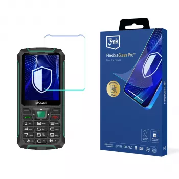 3MK PROTECTION Evolveo StrongPhone W4 - 3mk FlexibleGlass Pro ekrano apsaugos rinkinys