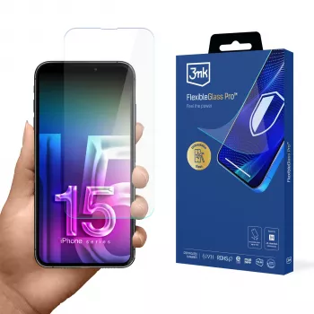 3MK FlexibleGlass Pro apsauginis stiklas, skirtas Apple iPhone 15 Pro