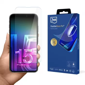 3MK FlexibleGlass Pro ekrano apsauga, skirta Apple iPhone 15 Pro Max