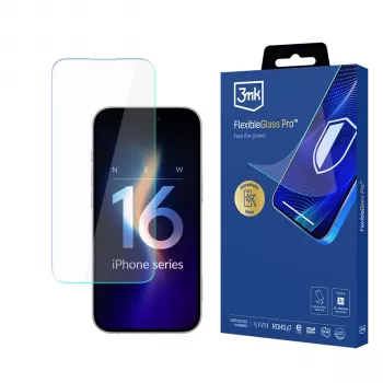 3MK FlexibleGlass Pro Hybrid Glass Screen Protector, skirta Apple iPhone 16 Pro