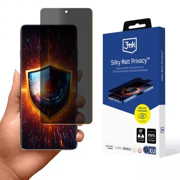 3MK Silky Matt Privacy Screen Protector, skirta „Motorola Edge 60 Pro“