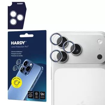 3MK HARDY Lens Protection, skirta Apple iPhone 17 Pro / 17 Pro Max - Titanium Gray