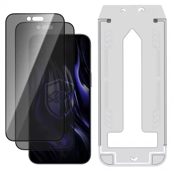 3MK PROTECTION Apple iPhone Air - 3mk Hardy Privzone 9H grūdinto stiklo privatumo ekrano apsauga