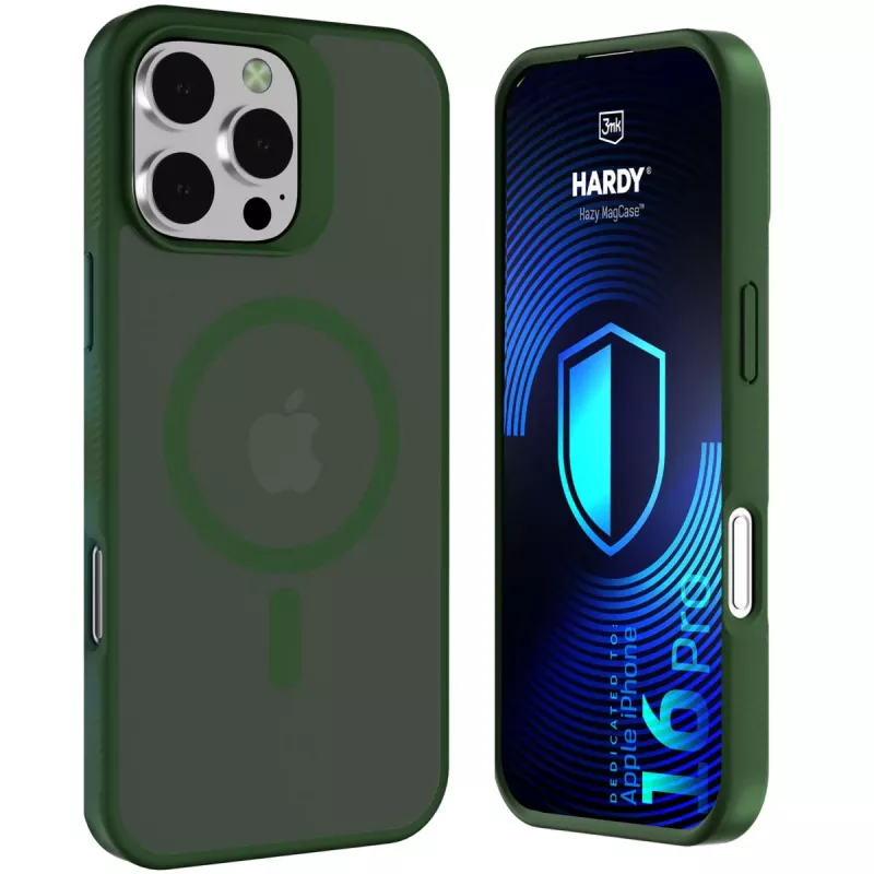 3MK PROTECTION Apple iPhone 16 Pro - 3mk Hardy Hazy MagCase Green