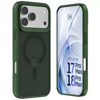 3MK PROTECTION Apple iPhone 17 Pro Max Hardy Hazy MagCase Green