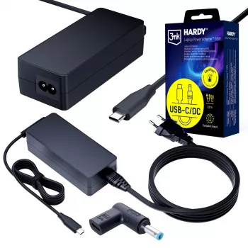 3MK PROTECTION 3mk HARDY Laptop Power Adapter 65W for HP 20V USB-C/DC 4.5 x 3.0