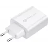 FORCELL F-ENERGY TFK-TC-25WPD USB-C sieninis įkroviklis 25W PD QC 3.0 su USB-C į USB-C laidu 3A baltas