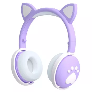 MOZOS KID DOG belaidės ausinės vaikams violetinė