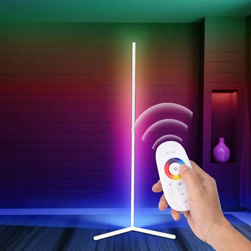 MOZOS LC-RGB LED Corner Floor Lamp White