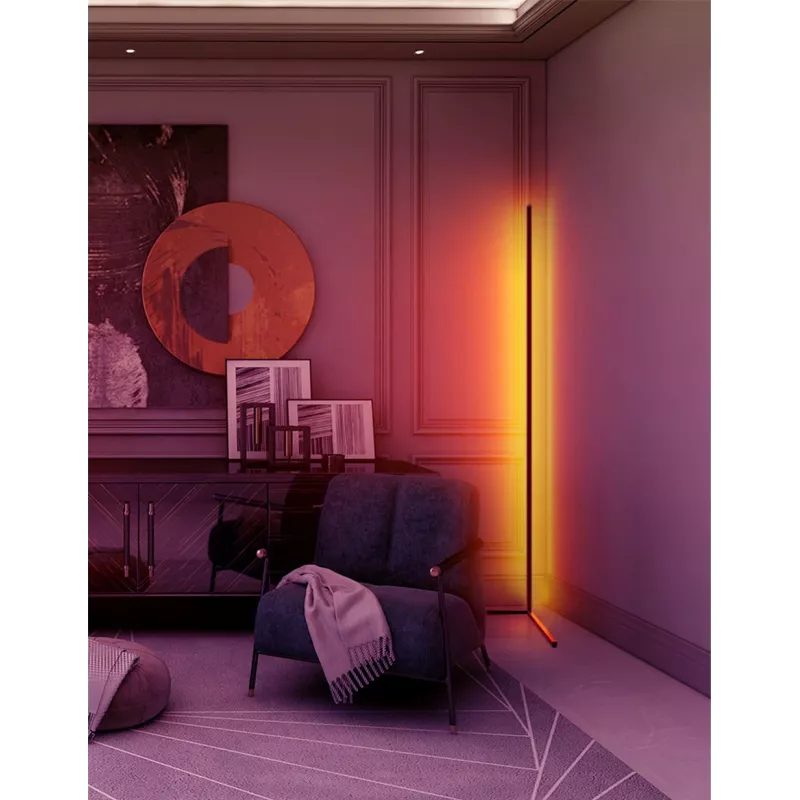 MOZOS LC-RGB LED Corner Floor Lamp White