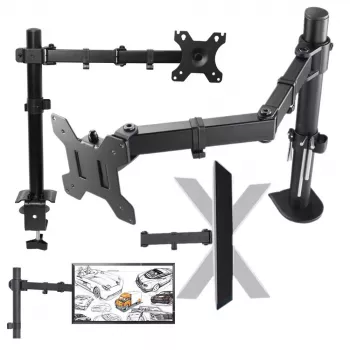 MOZOS MS02 Monitorinis laikiklis ant stalo 10-29 inch juodas