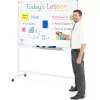 MOZOS Magnetic Whiteboard Rotating Mobile 100x70 cm