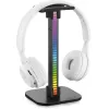 MOZOS D11 RGB LED ausinių stovas su USB šakotuvu ir garso išvestimi