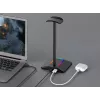 MOZOS D12 RGB LED ausinių stovas ant ausinių
