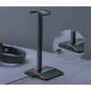MOZOS D12 RGB LED ausinių stovas ant ausinių