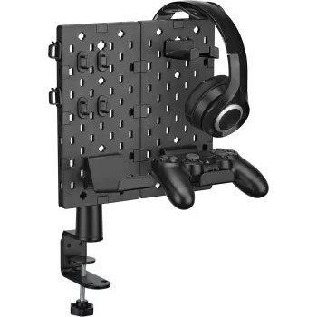 MOZOS OA1 Perforated Board Desk Organizer, Black, Steel